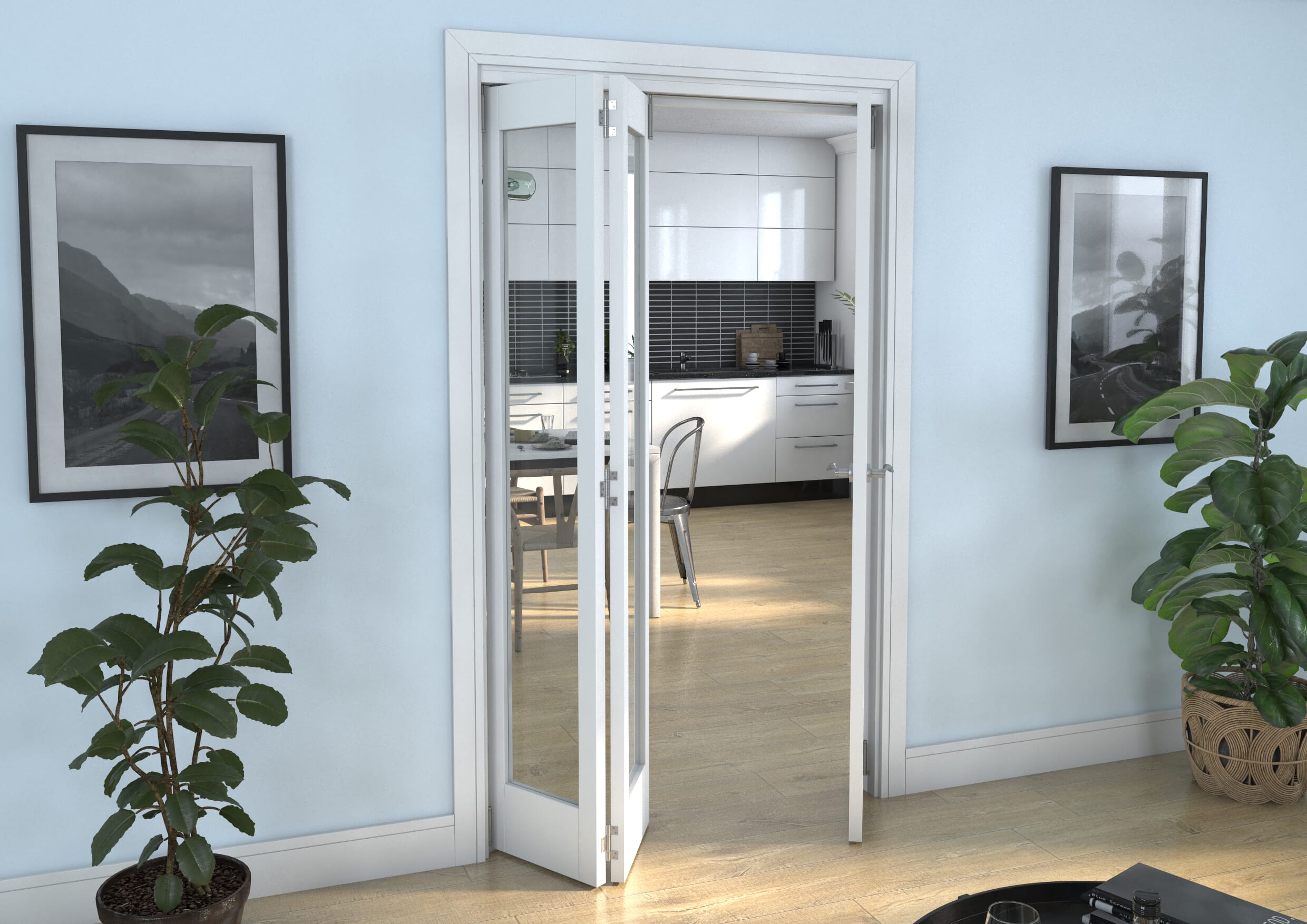 White P10 Roomfold Grande (2 + 1 x 381mm Doors)
