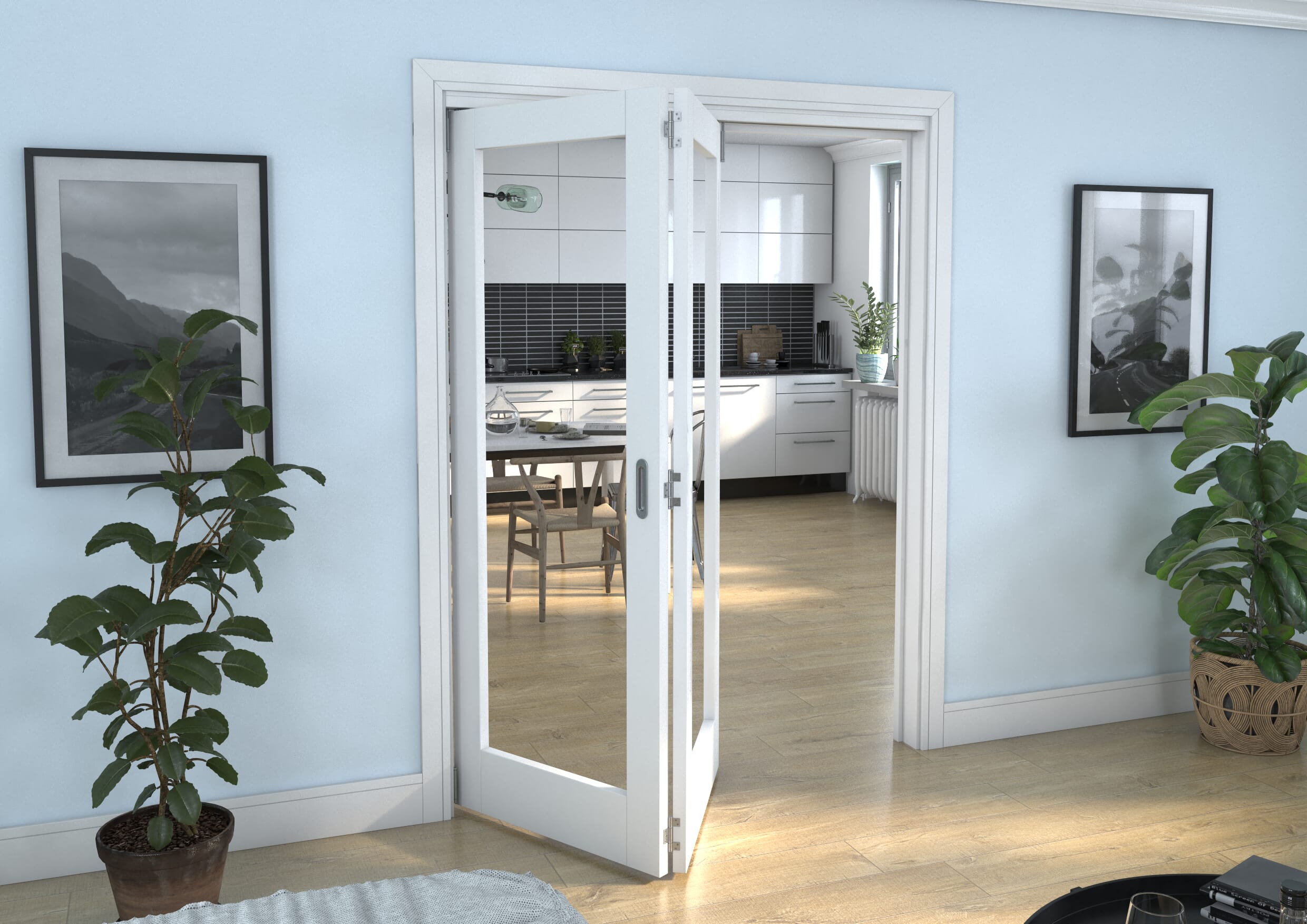 White P10 Roomfold Grande (2 + 0 x 762mm Doors)