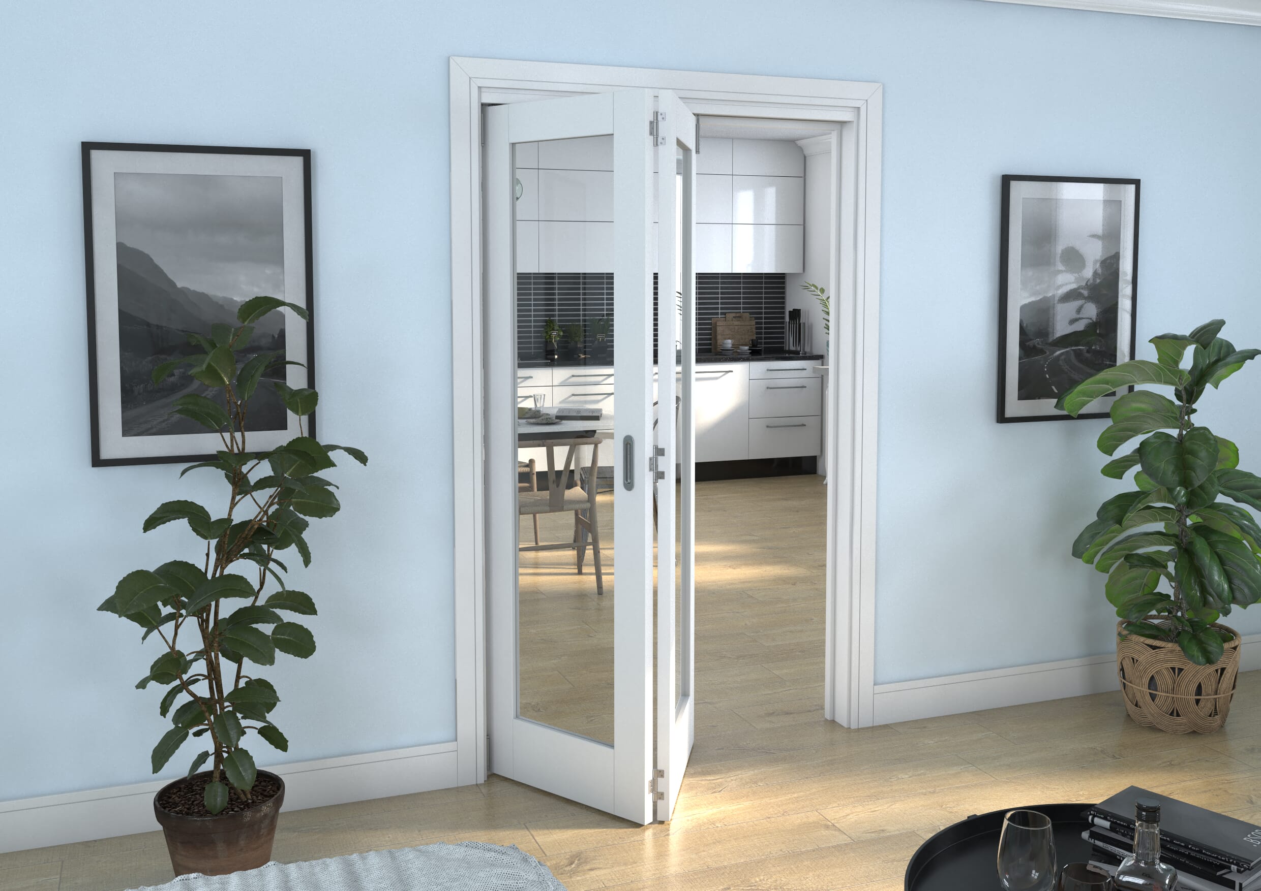 White P10 Roomfold Grande (2 + 0 x 610mm Doors)
