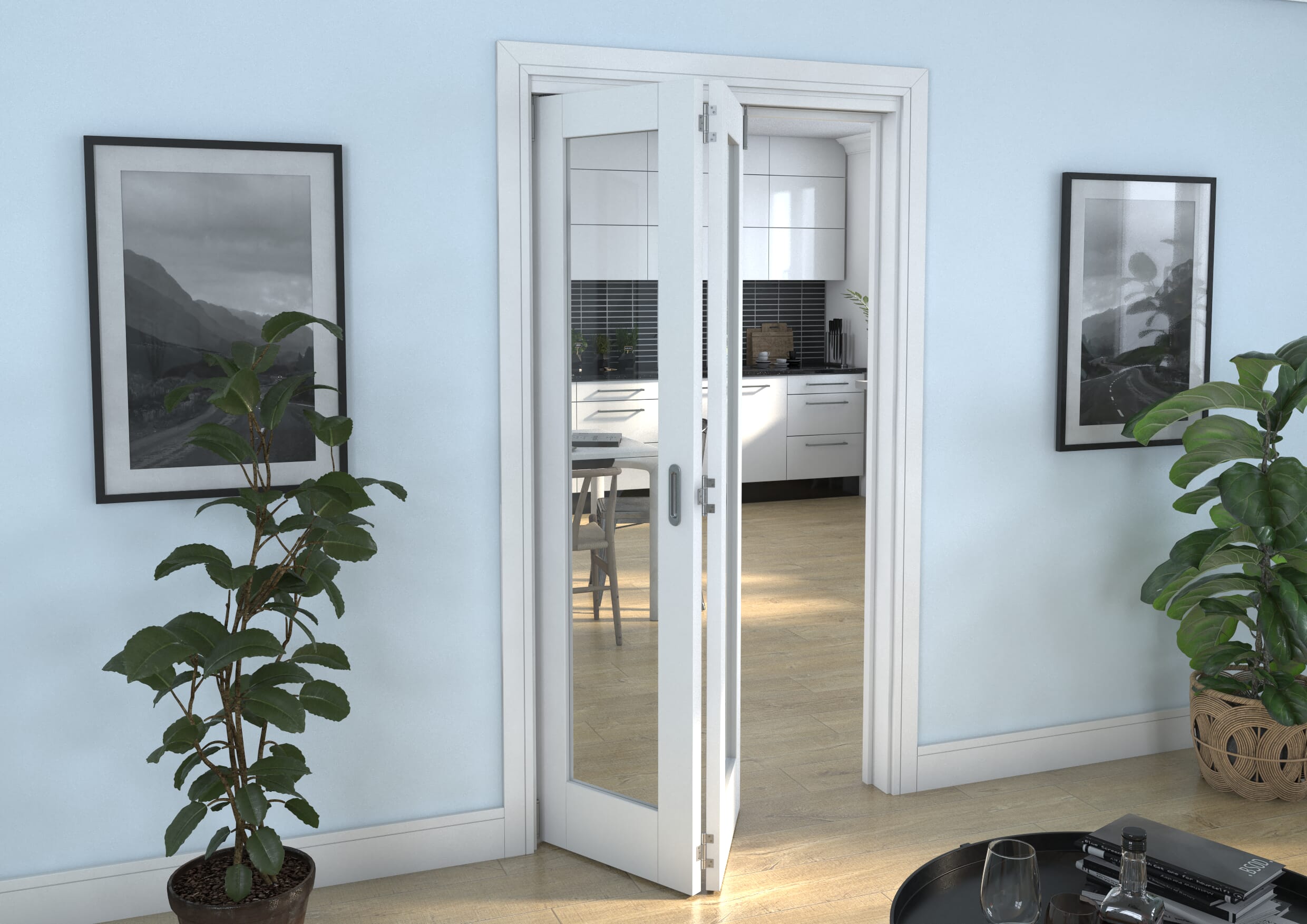White P10 Roomfold Grande (2 + 0 x 533mm Doors)