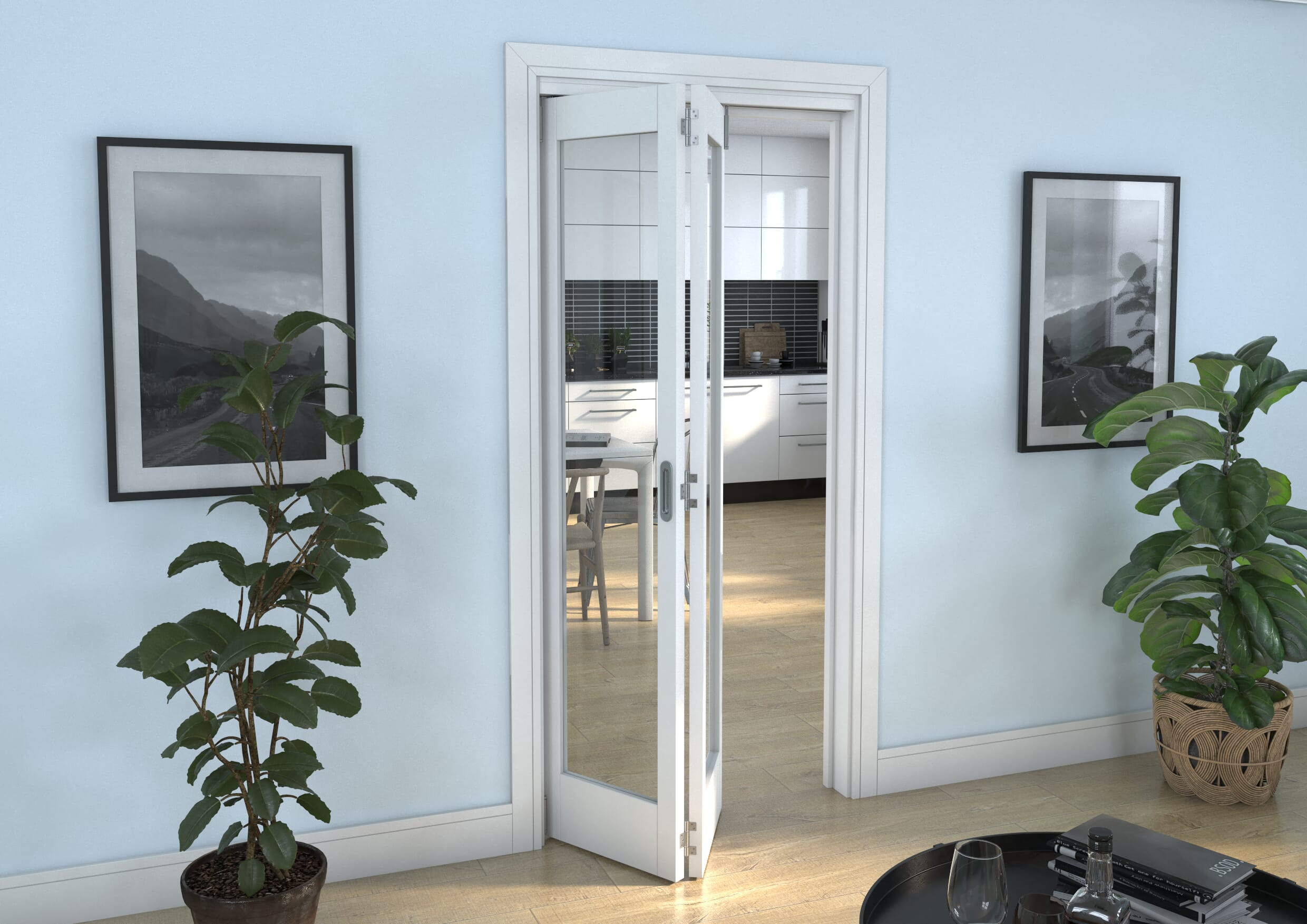 White P10 Roomfold Grande (2 + 0 x 457mm Doors)