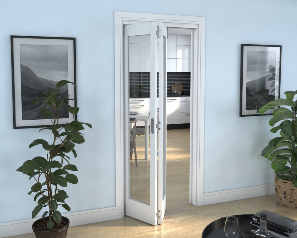 White P10 Roomfold Grande (2 + 0 x 419mm Doors)