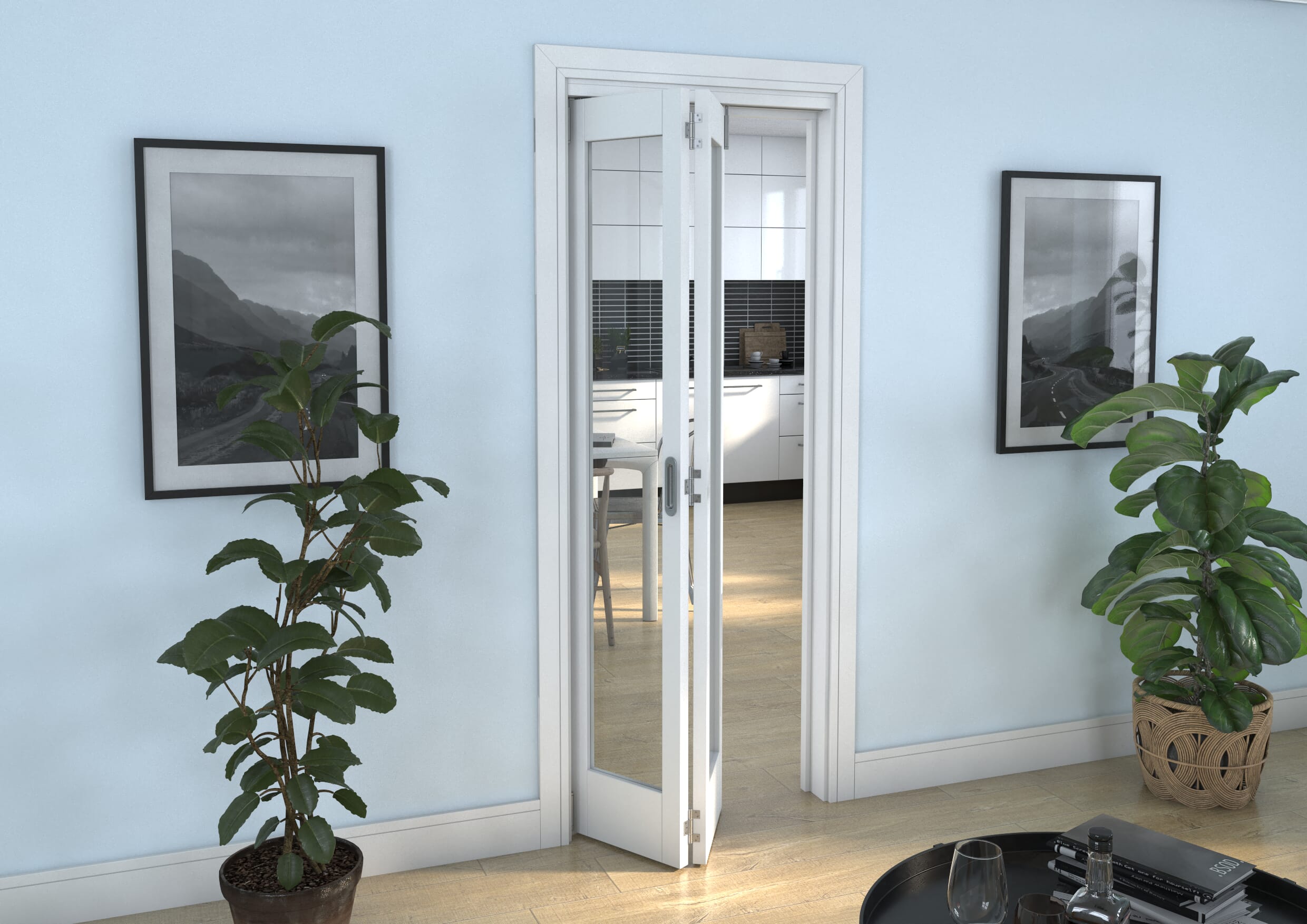 White P10 Roomfold Grande (2 + 0 x 381mm Doors)