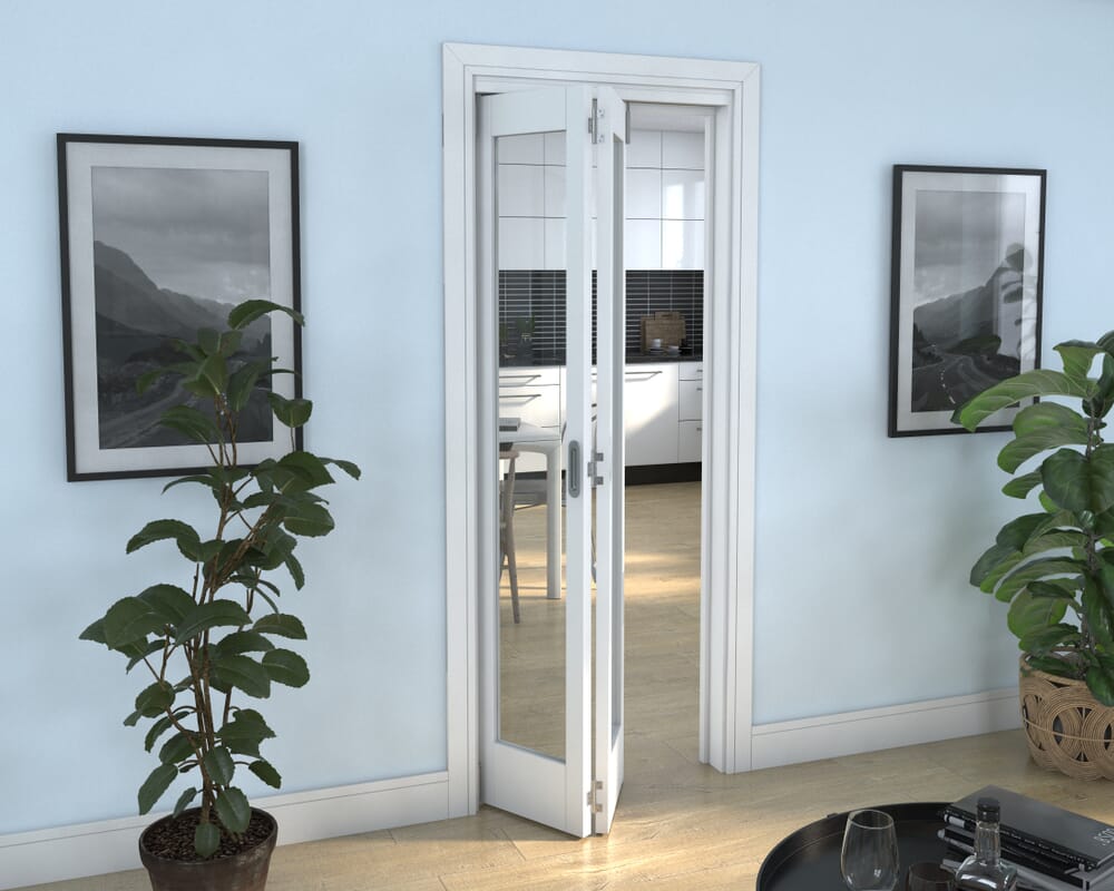 White P10 Roomfold Grande (2 + 0 x 381mm Doors)