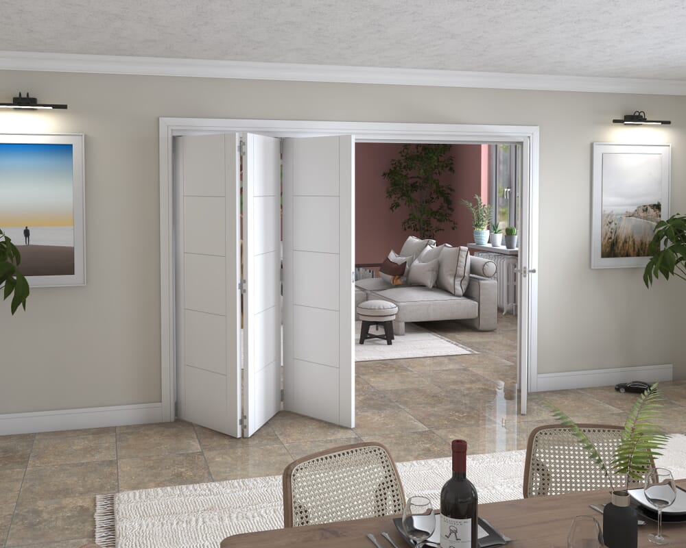 2832x2060x133mm White Iseo Roomfold Grande (3+1)