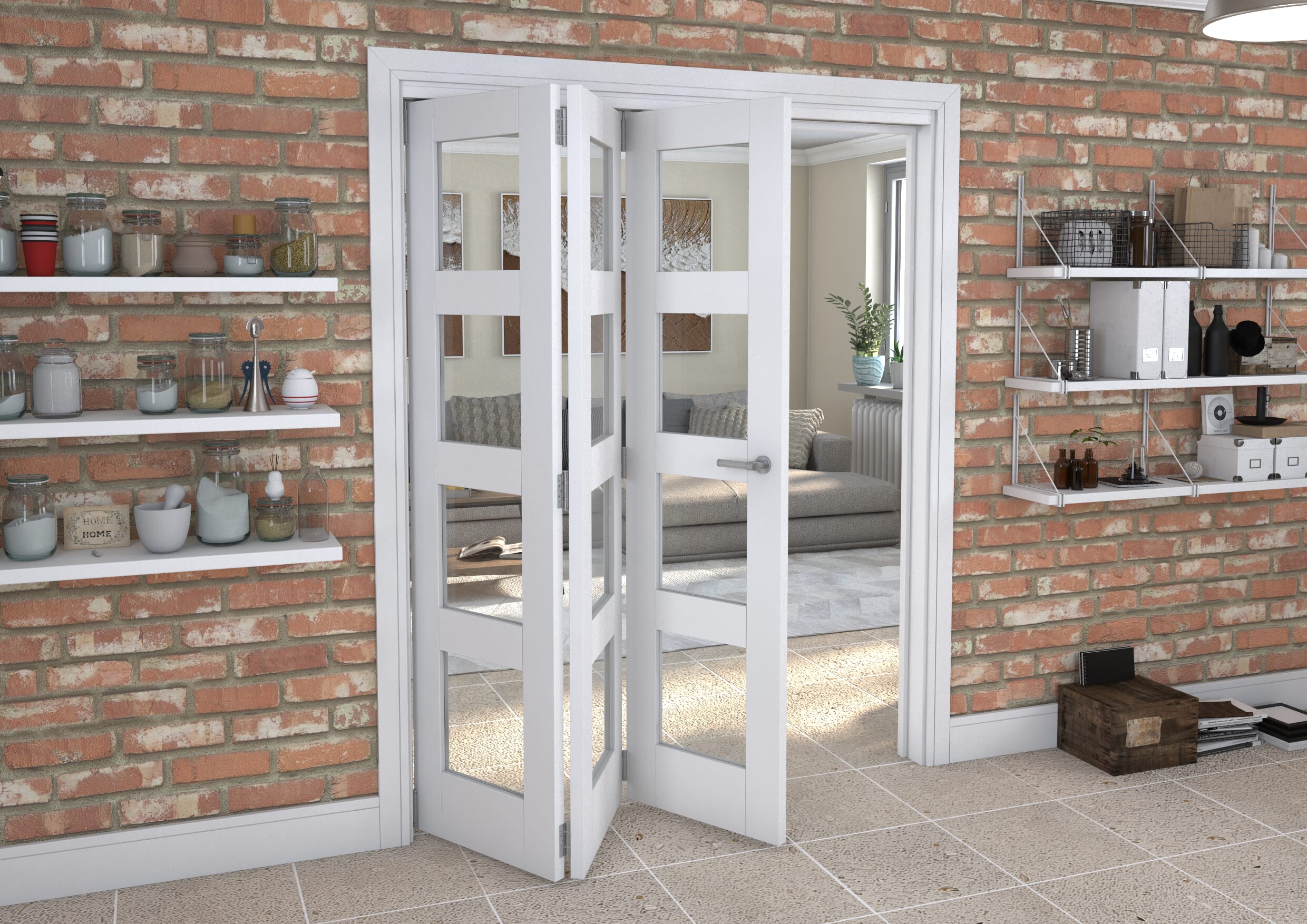 White 4L Roomfold Grande (3 + 0 x 533mm Doors)