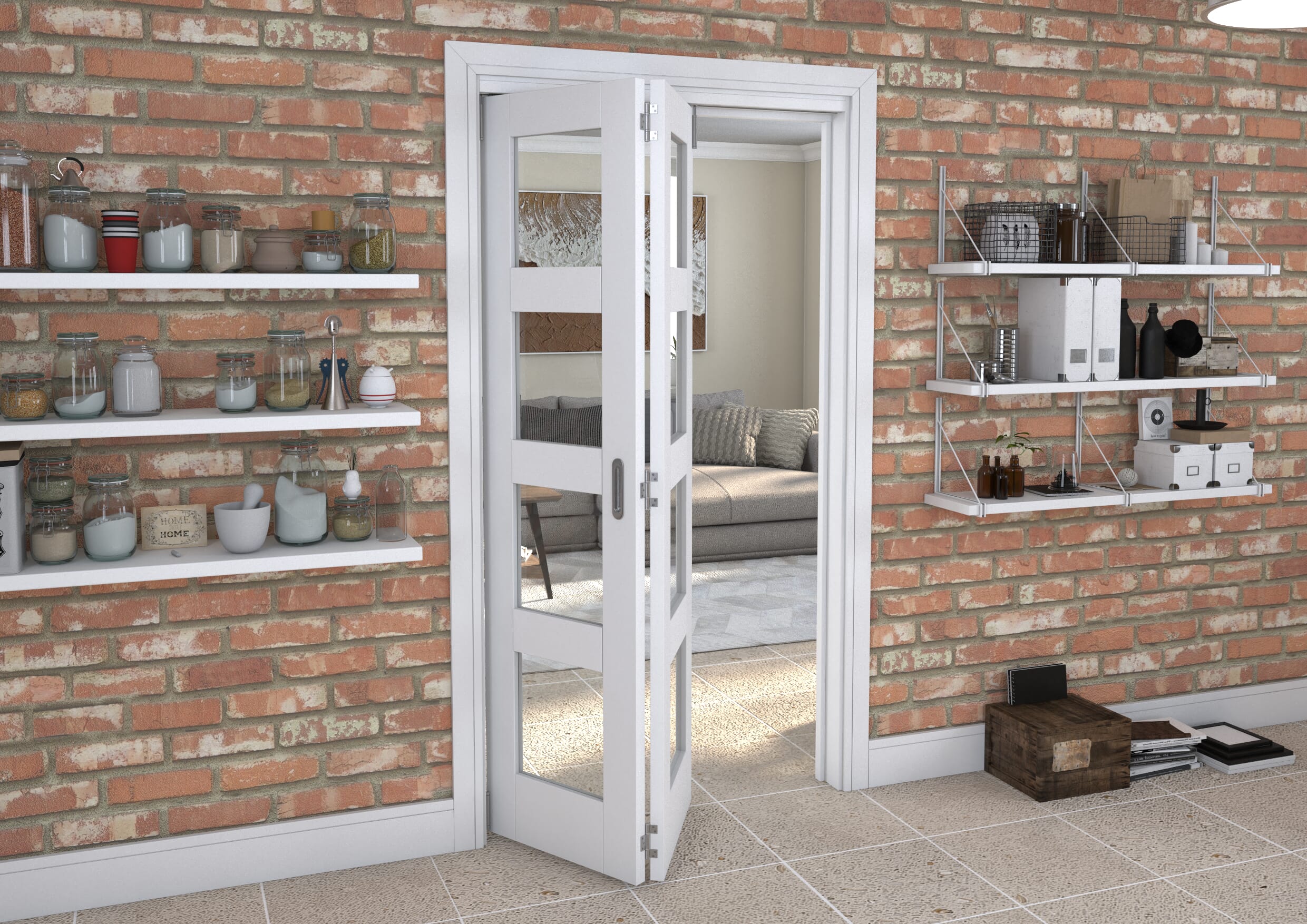 White 4L Roomfold Grande (2 + 0 x 533mm Doors)