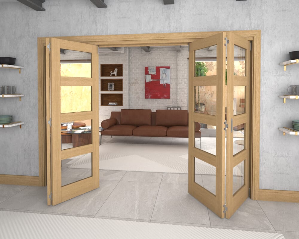 2832x2060x133mm Pref. Oak 4L Roomfold Grande (2+2)