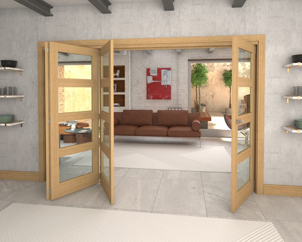 3136x2060x133mm Pref. Oak 4L Roomfold Grande (3+1)