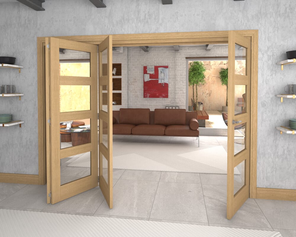 2832x2060x133mm Pref. Oak 4L Roomfold Grande (3+1)