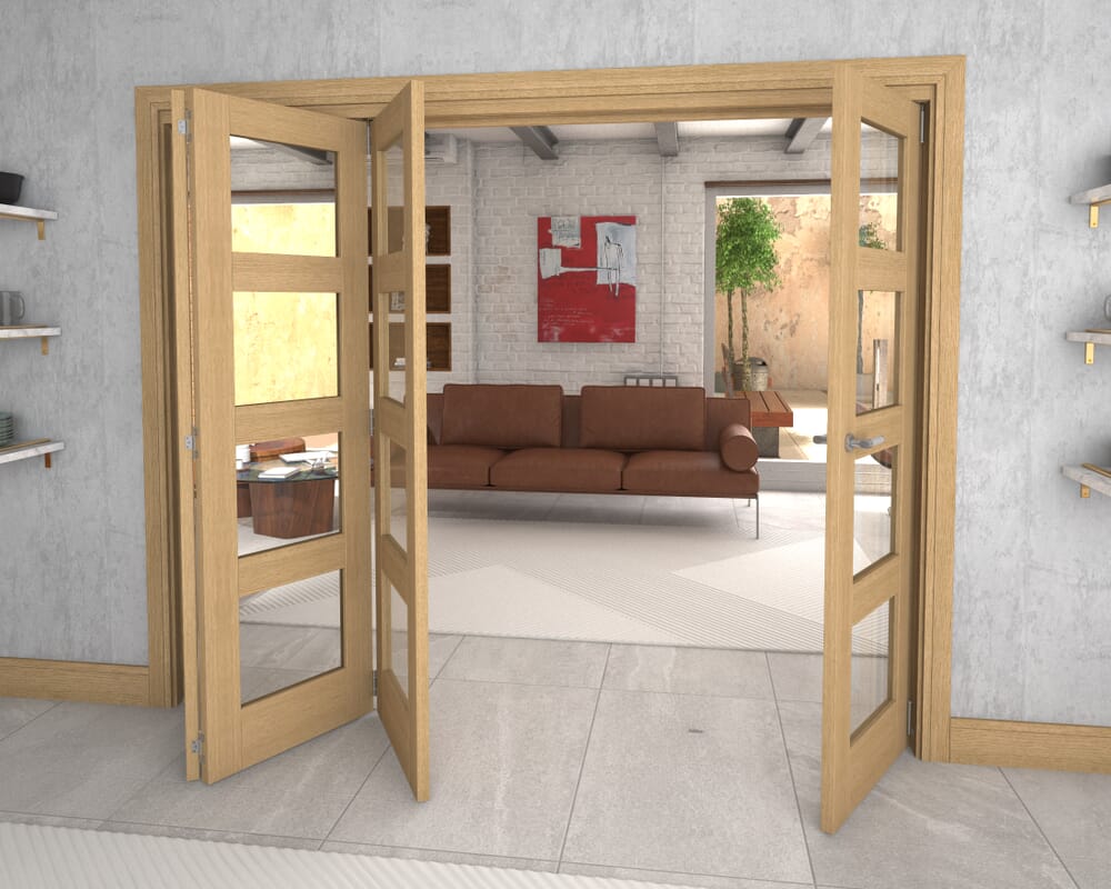 2528x2060x133mm Pref. Oak 4L Roomfold Grande (3+1)