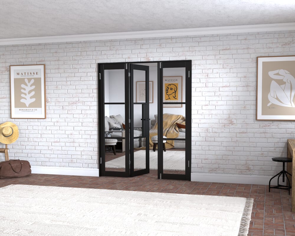 Black Heritage 3 Door Frenchfold (3 x 533mm Doors)