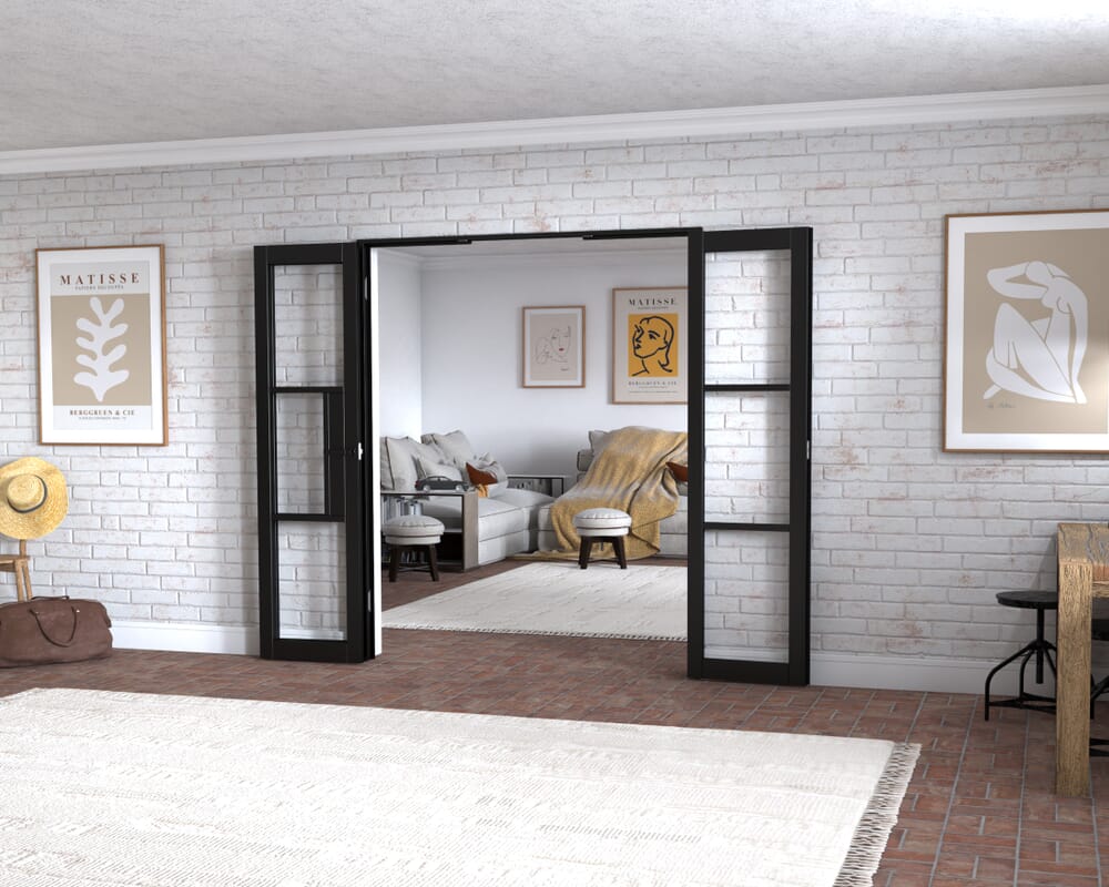 Black Heritage 3 Door Frenchfold (3 x 533mm Doors)