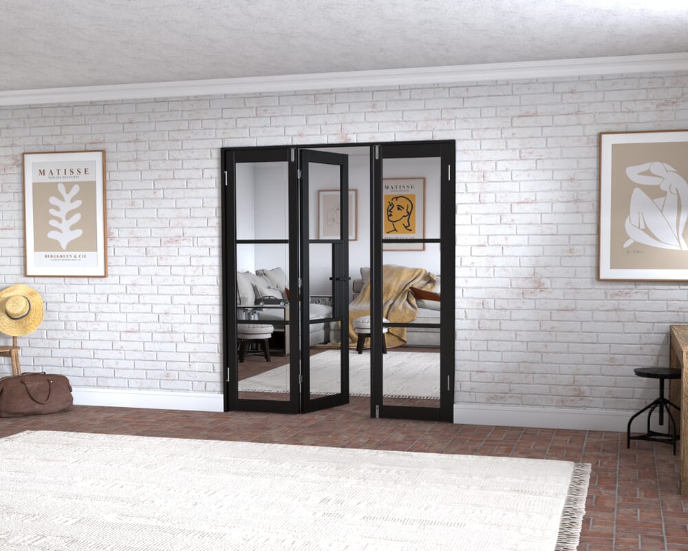 Black Heritage 3 Door Frenchfold (3 x 573mm Doors)