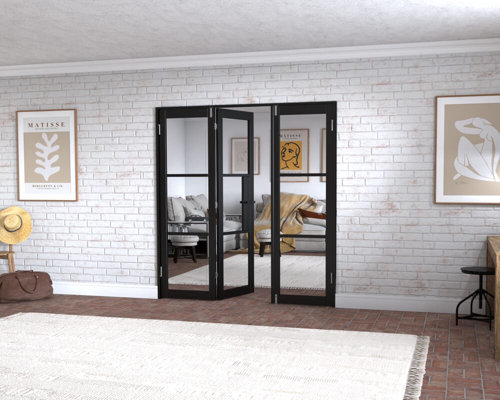 Black Heritage 3 Door Frenchfold (3 x 610mm Doors)
