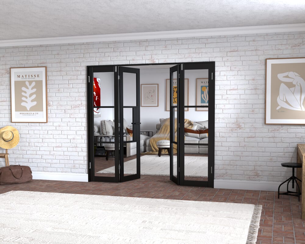 Black Heritage 4 Door Frenchfold (4 x 533mm Doors)