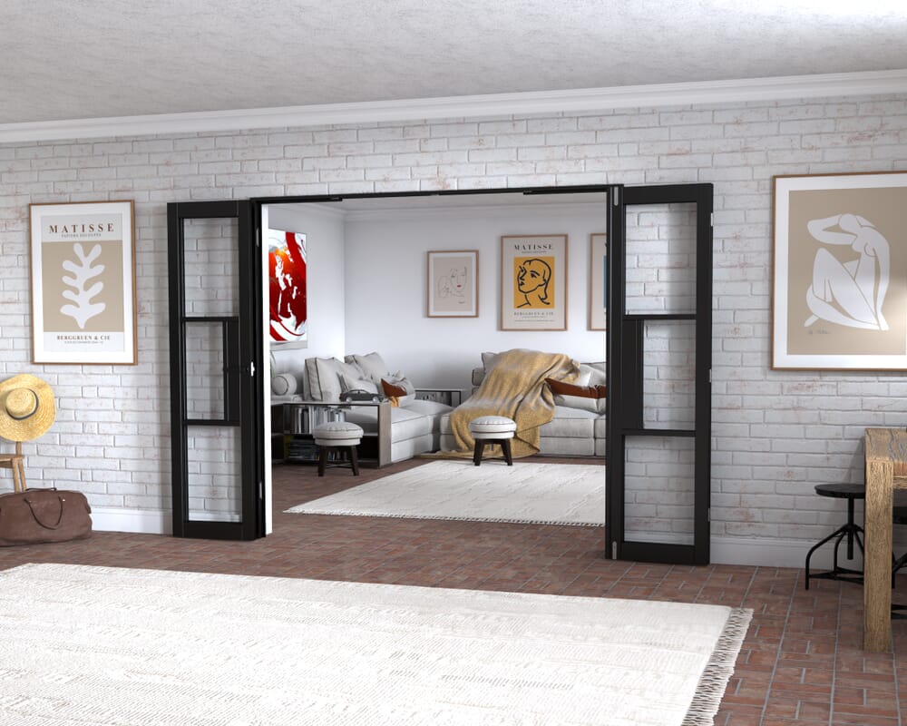 Black Heritage 4 Door Frenchfold (4 x 533mm Doors)