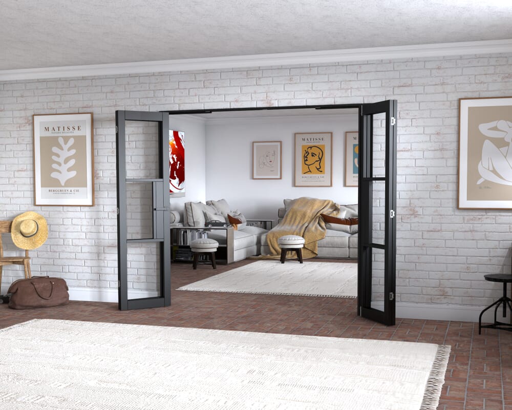Black Heritage 4 Door Frenchfold (4 x 533mm Doors)
