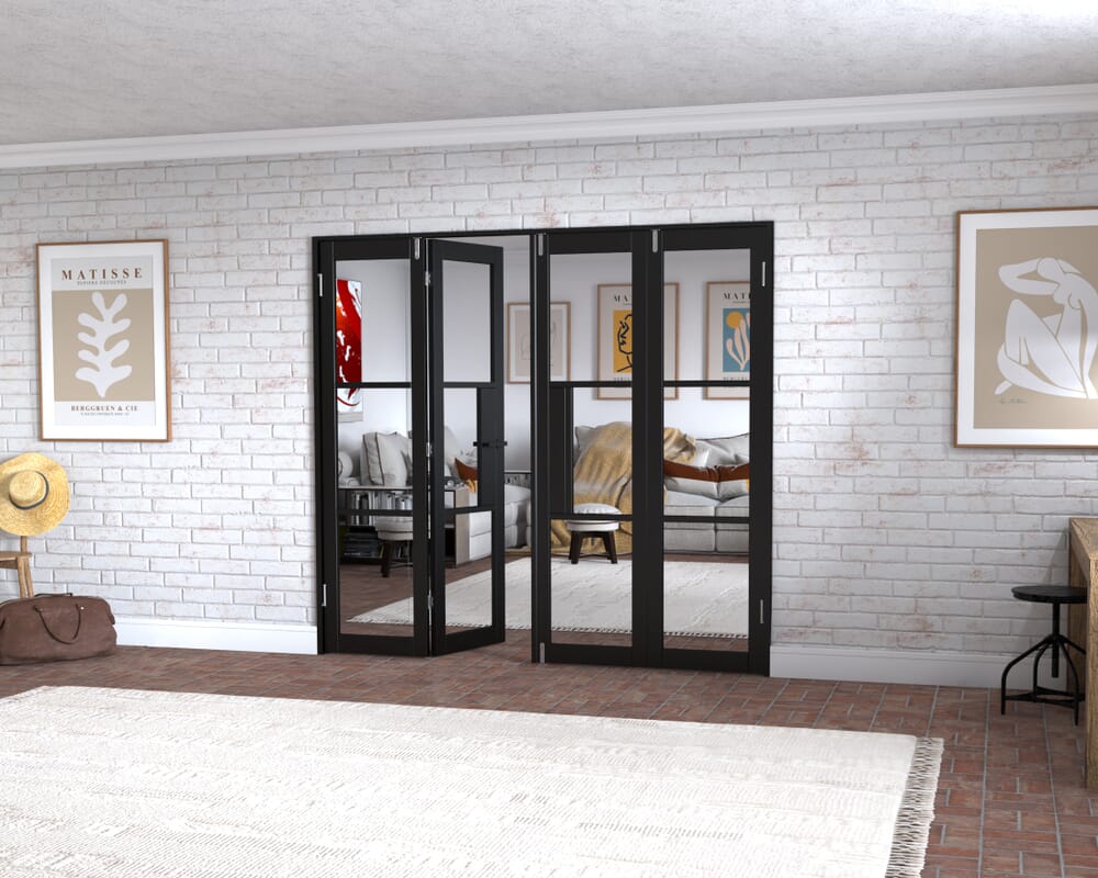 Black Heritage 4 Door Frenchfold (4 x 533mm Doors)