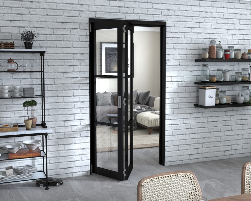 Black Heritage 2 Door Roomfold Grande (2 + 0 x 533mm Doors)