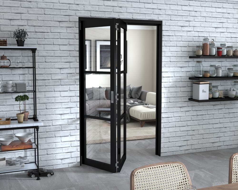 Black Heritage 2 Door Roomfold Grande (2 + 0 x 610mm Doors)