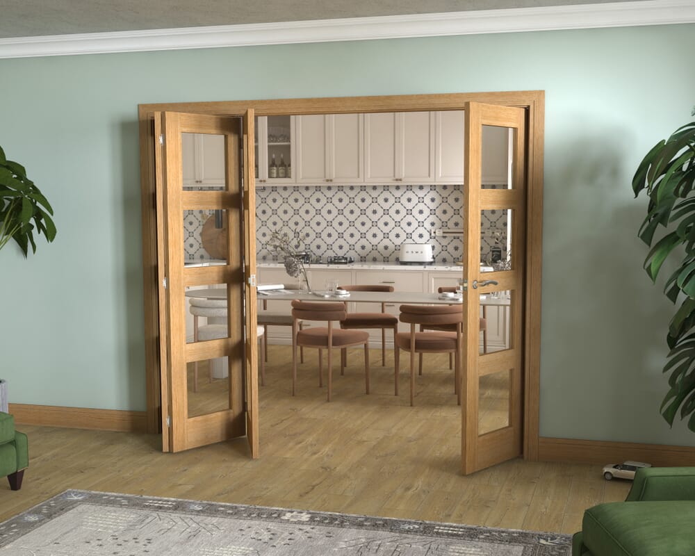 Oak 4L 4 Door Roomfold (4 x 573mm doors)