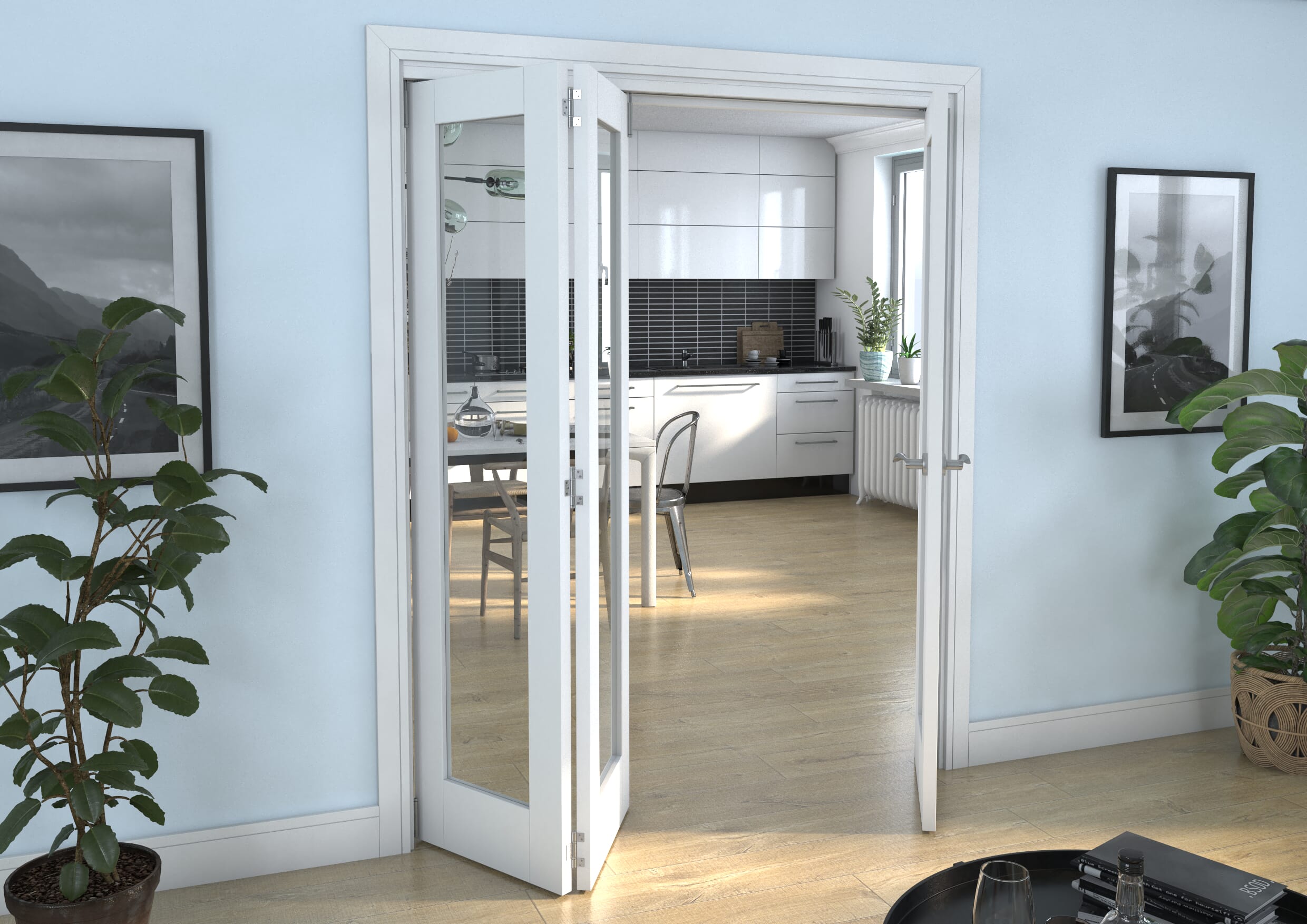 White P10 Roomfold Grande (2 + 1 x 533mm Doors)