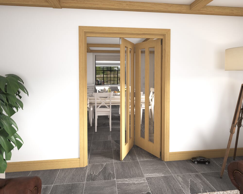 1295x2060x133mm Aston Oak Roomfold Grande (2+0)