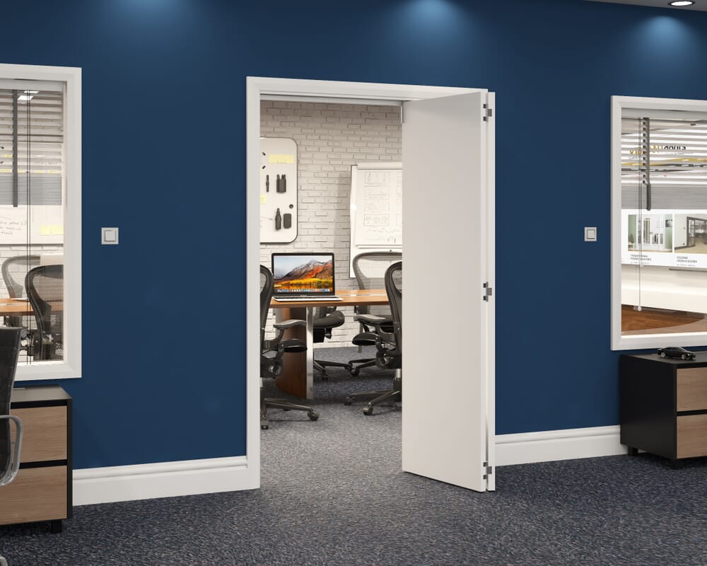1295x2060x133mm White Flush Prefinished Roomfold Grande (2+0)