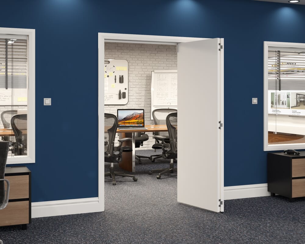 1497x2060x133mm White Flush Prefinished Roomfold Grande (2+0)