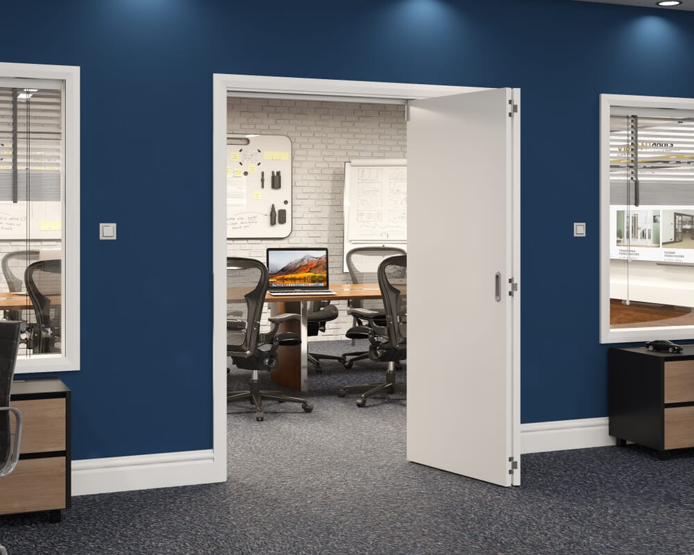 1599x2060x133mm White Flush Prefinished Roomfold Grande (2+0)