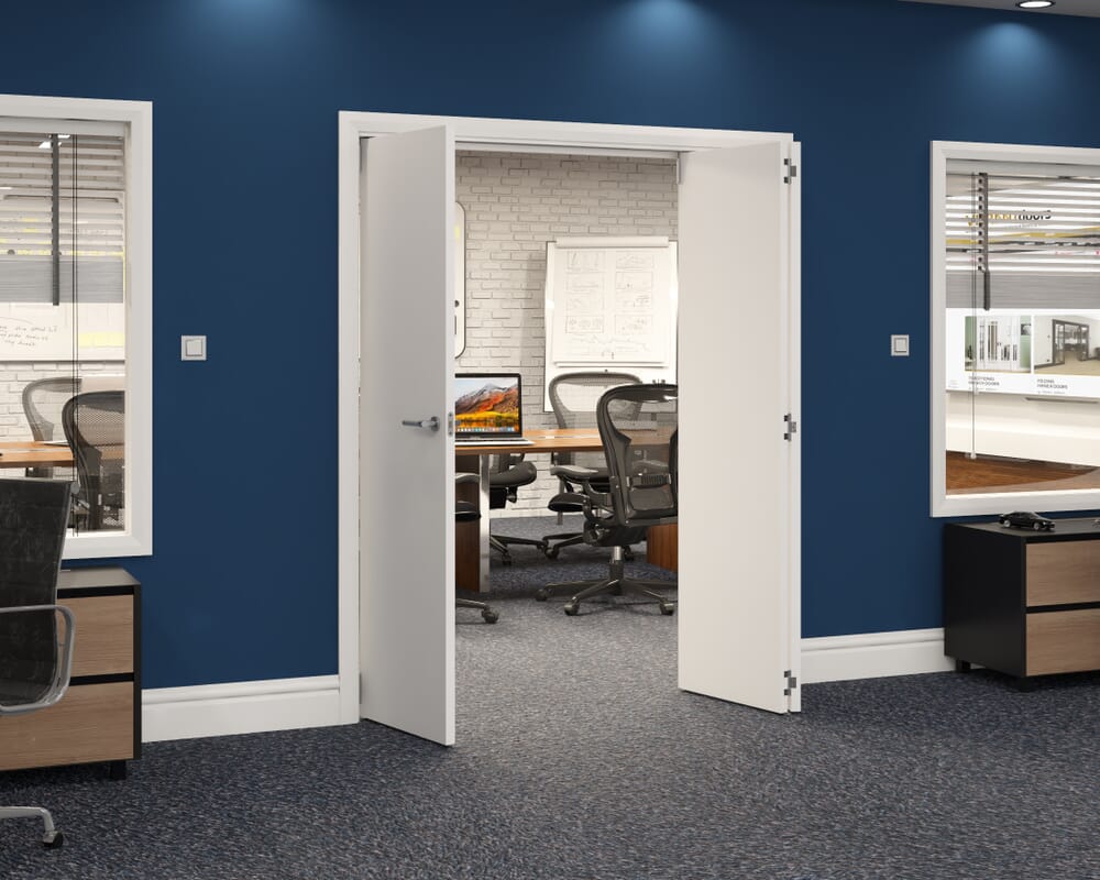 1684x2060x133mm White Flush Prefinished Roomfold Grande (2+1)
