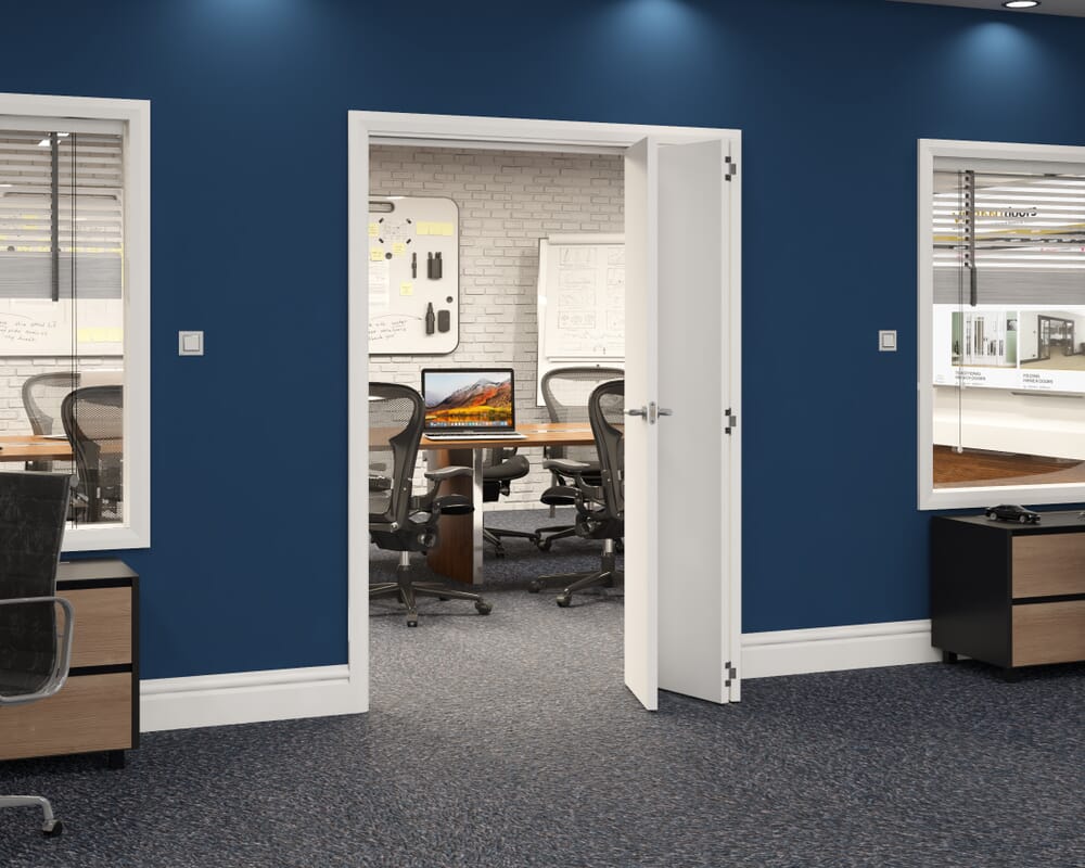1446x2060x133mm White Flush Prefinished Roomfold Grande (3+0)