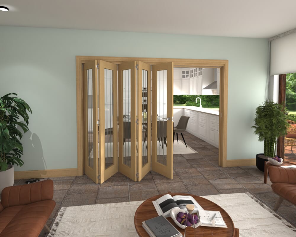 2746x2060x133mm Mexicano Oak P10 Prefinished Roomfold Grande (5+0)