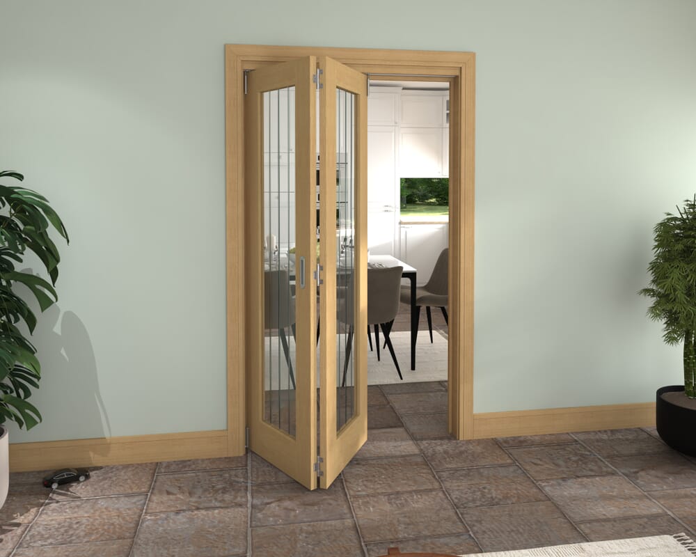 1221x2060x133mm Mexicano Oak P10 Prefinished Roomfold Grande (2+0)