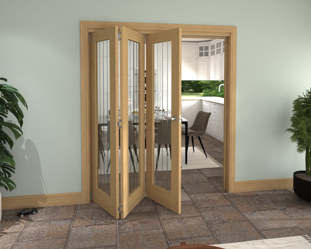 1794x2060x133mm Mexicano Oak P10 Prefinished Roomfold Grande (3+0)
