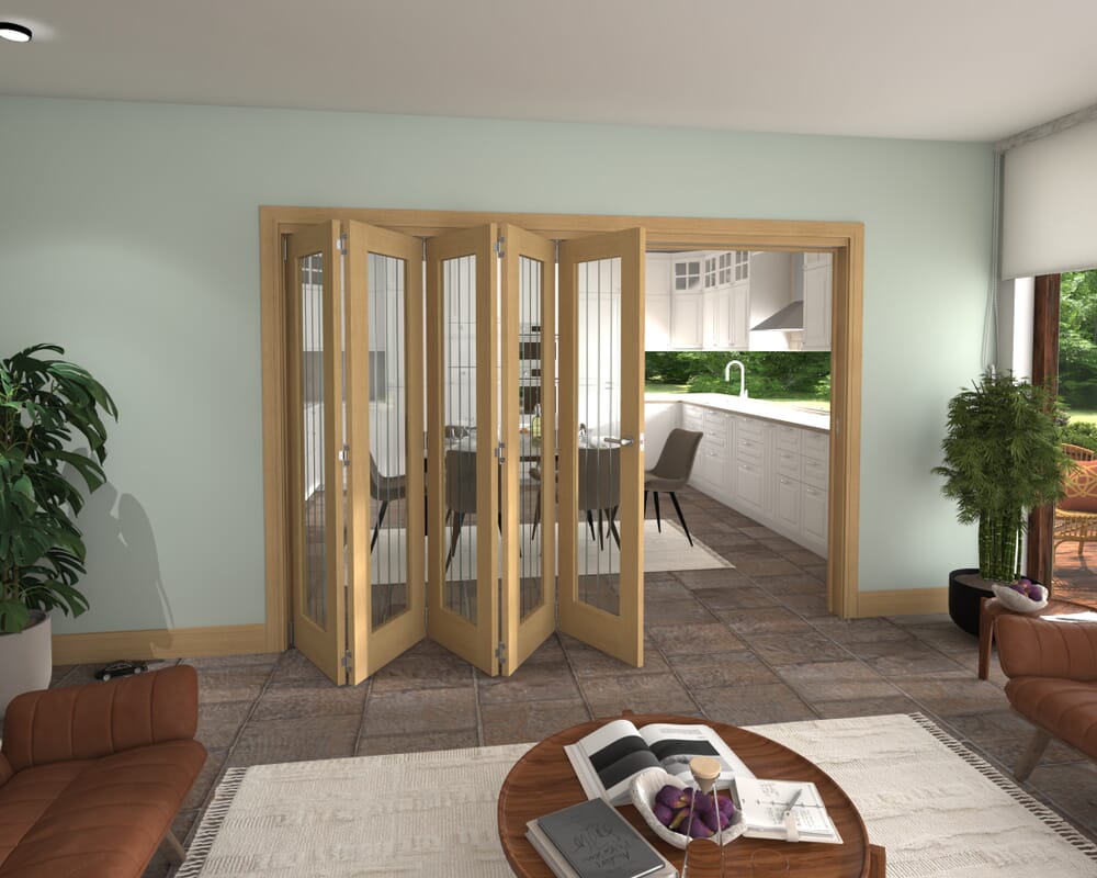 2946x2060x133mm Mexicano Oak P10 Prefinished Roomfold Grande (5+0)