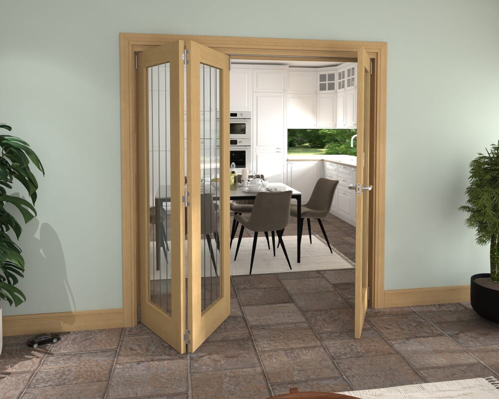 1915x2060x133mm Mexicano Oak P10 Prefinished Roomfold Grande (2+1)