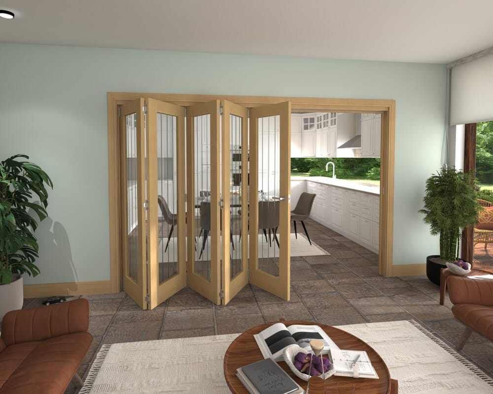 3131x2060x133mm Mexicano Oak P10 Prefinished Roomfold Grande (5+0)