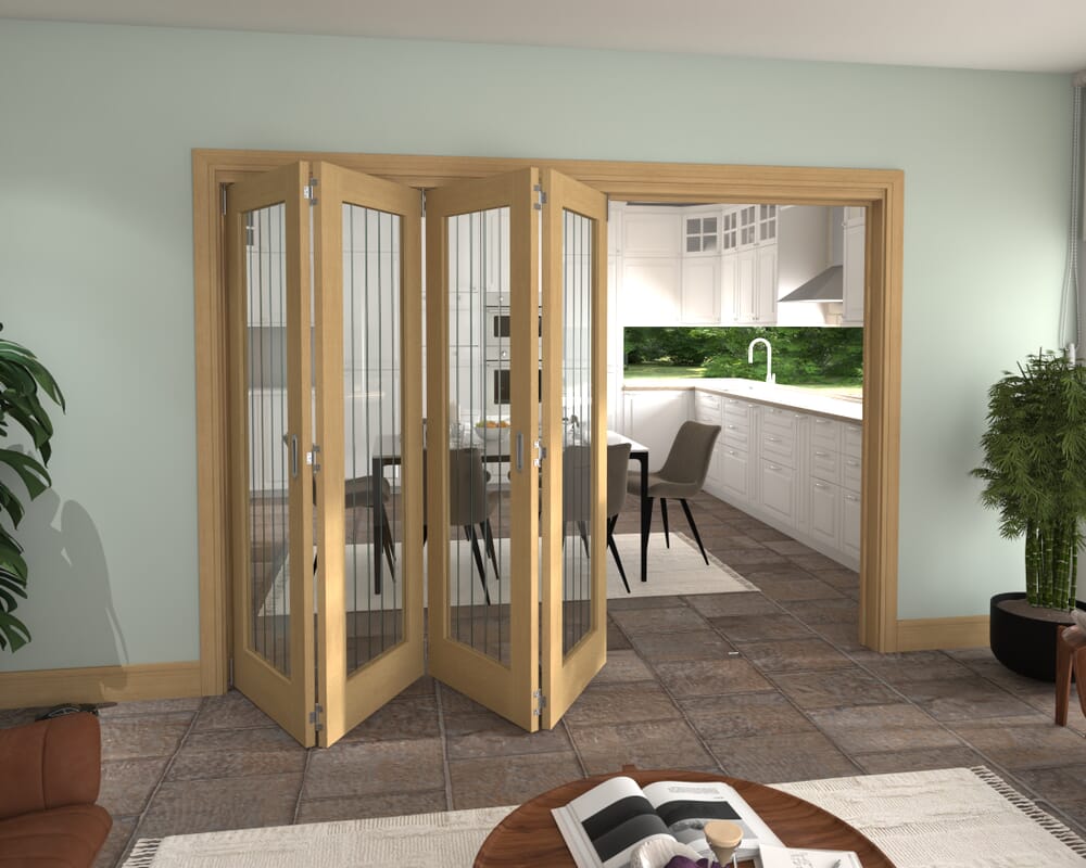 2825x2060x133mm Mexicano Oak P10 Prefinished Roomfold Grande (4+0)