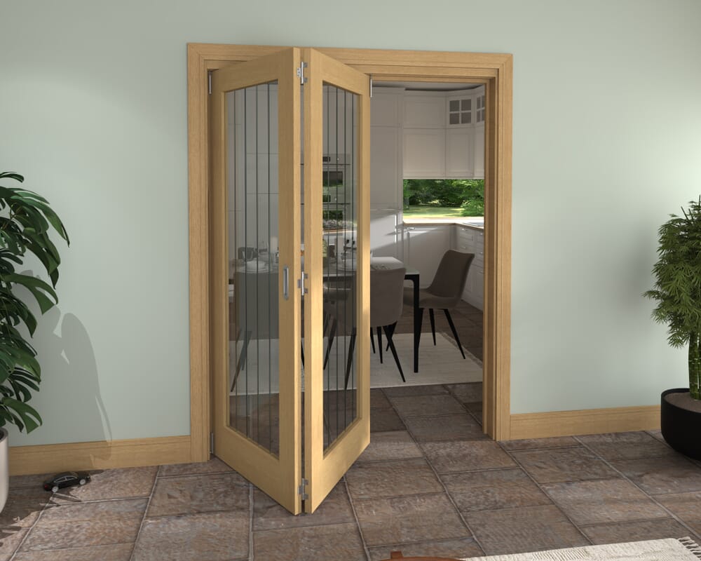 1599x2060x133mm Mexicano Oak P10 Prefinished Roomfold Grande (2+0)