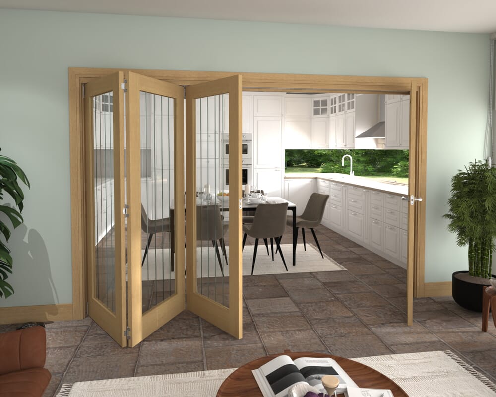 3136x2060x133mm Mexicano Oak P10 Prefinished Roomfold Grande (3+1)