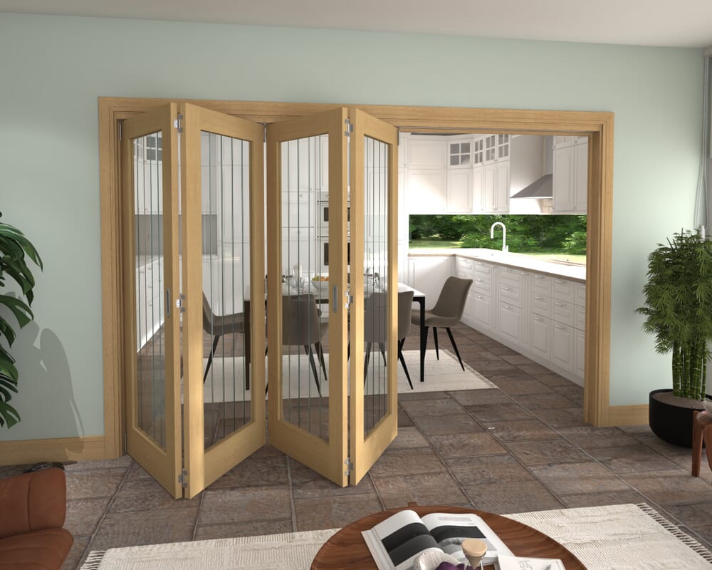 3129x2060x133mm Mexicano Oak P10 Prefinished Roomfold Grande (4+0)