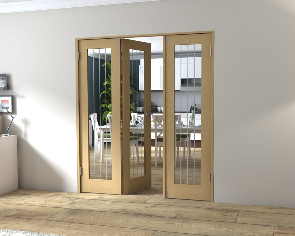 Mexicano Oak P10 Prefinished FrenchFold (2+1 x 573mm doors)