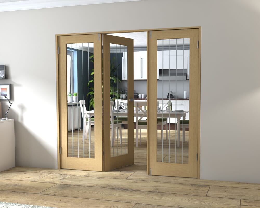 Mexicano Oak P10 Prefinished FrenchFold (2+1 x 686mm doors)