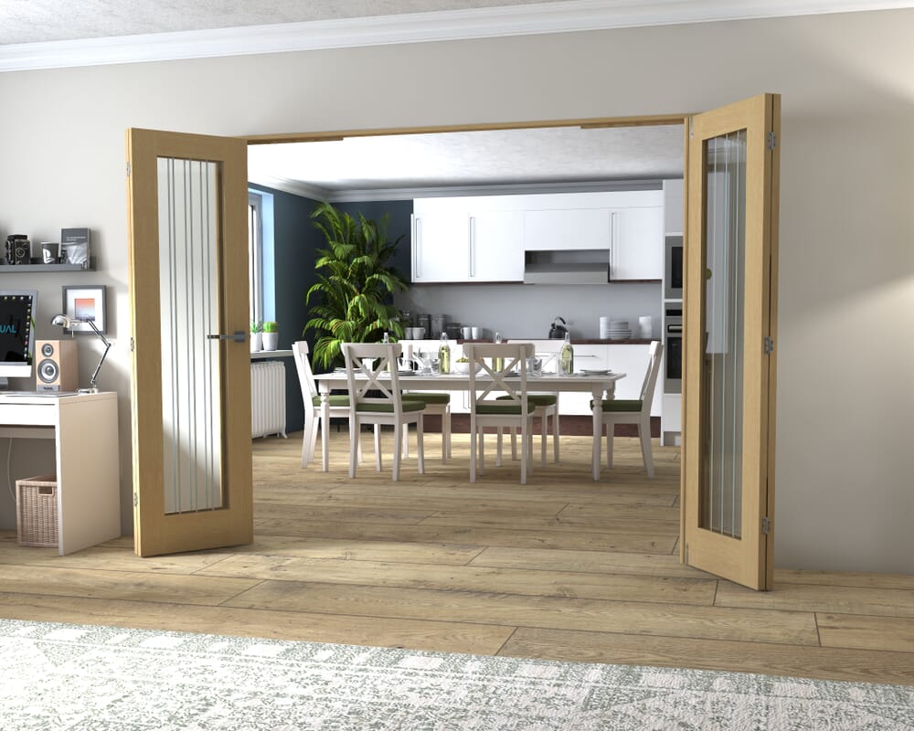 Mexicano Oak P10 Prefinished FrenchFold (2+2 x 573mm doors)