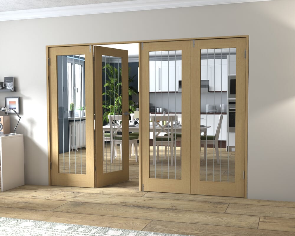 Mexicano Oak P10 Prefinished FrenchFold (2+2 x 686mm doors)