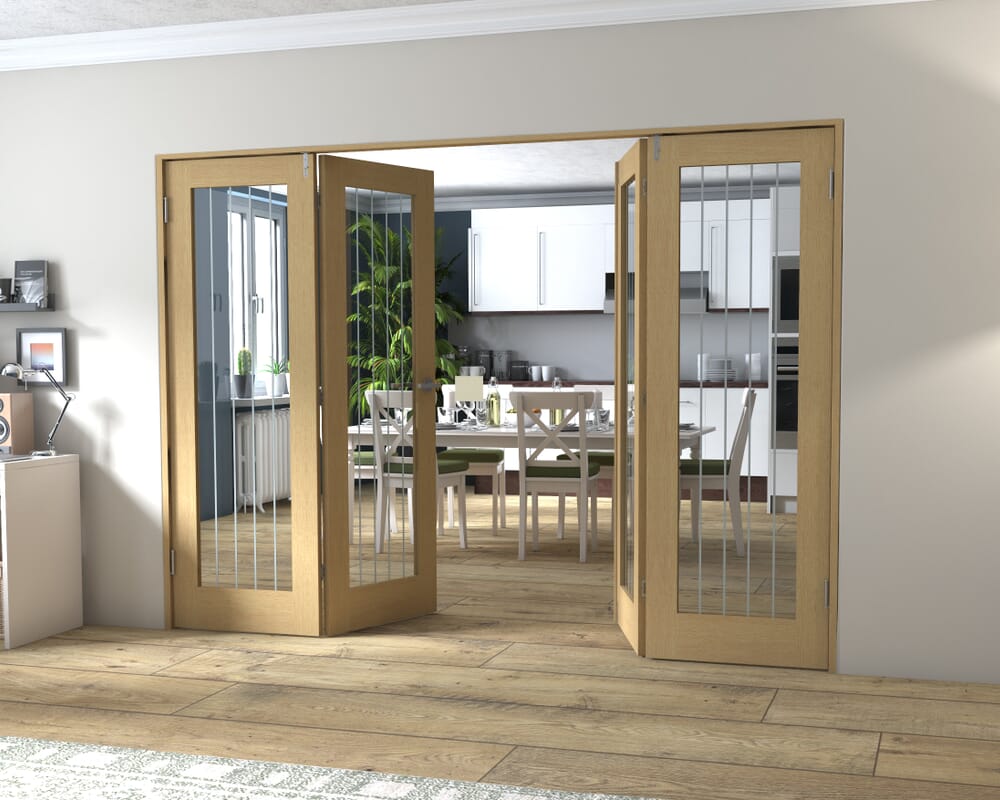 Mexicano Oak P10 Prefinished FrenchFold (2+2 x 686mm doors)