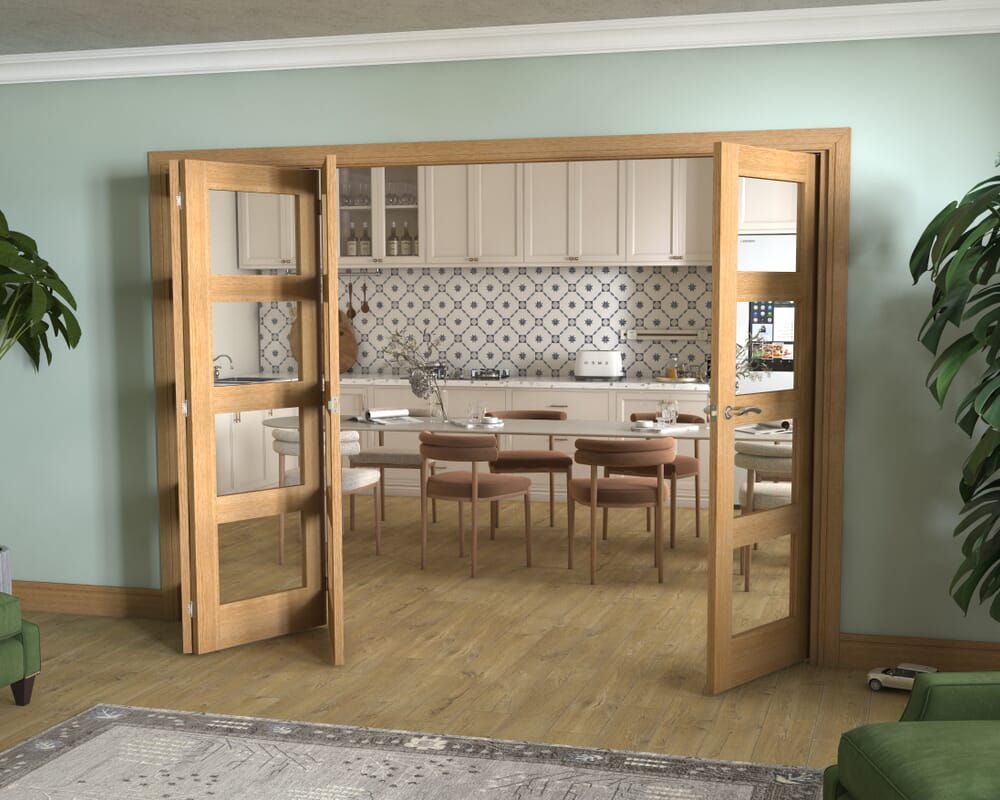 Oak 4L 4 Door Roomfold (4 x 2