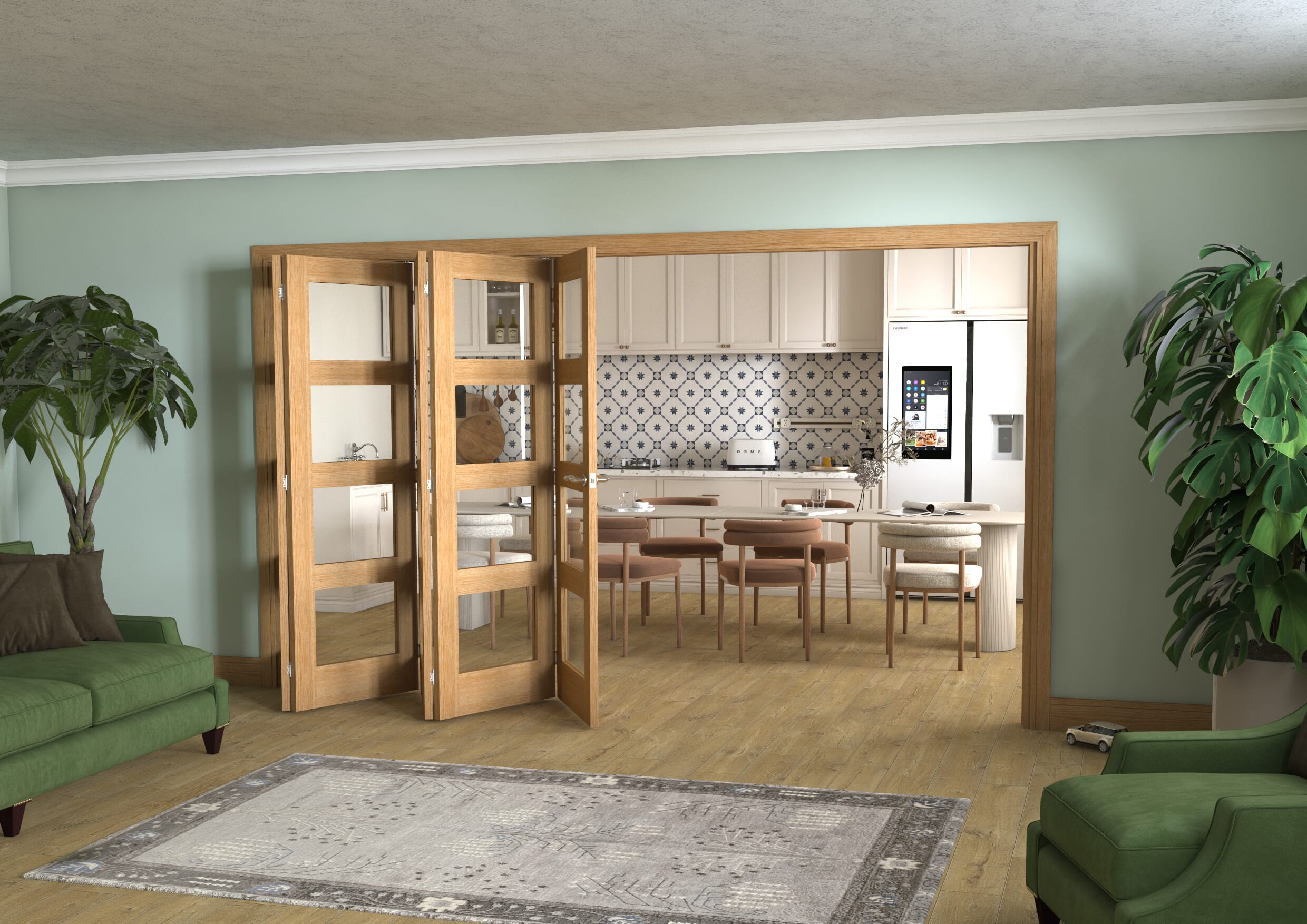 Oak 4L 5 Door Roomfold (5 x 2